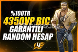 ⭐[%100TR] 4350VP BIÇAK GARANTİ RANDOM HESAP⭐