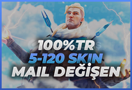 ⭐[MAİL DEĞİŞEN] %100TR 5-120 SKİN HESAP⭐