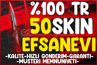 ❤️%100TR 50 Skin [EFSANEVİ HESAP]⭐