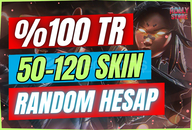 ⭐%100TR 50-120 SKİN GARANTİ 30 Gün⭐
