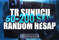 ⭐️%100TR⭐️50-200 SKİN RANDOM