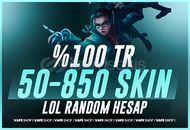⭐%100TR 50-850 SKIN LOL RANDOM HESAP ⭐