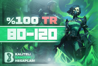 ⭐[%100TR] 80-120 SKIN GARANTILI HESAP