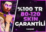 ⭐ %100TR 80-120 Skin Garantili Random Hesap ⭐