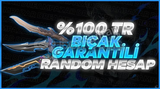 ⭐%100TR BIÇAK GARANTİLİ 20-100 SKİN RANDOM