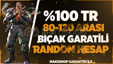 ⭐%100TR BIÇAKLI 80-120 SKİN RANDOM HESAP⭐ 