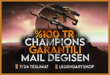 ⭐%100TR CHAMPİONS GARANTİLİ MAİL DEĞİŞEN⭐
