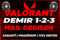 ❤️%100TR DEMİR 1-2-3❤️Mail Değişen Hesap