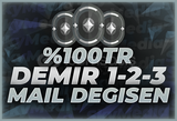 ⭐[%100TR] DEMİR GARANTİ MAİL DEĞİŞEN HESAP⭐