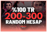 ⭐%100TR EN AZ 200 SKİN ÖZEL VALORANT RANDOM