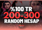 ⭐%100TR EN AZ 200 SKİN VALORANT RANDOM HESAP 