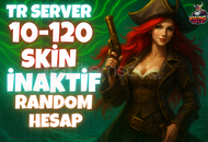 ✨[%100TR] İNAKTİF 10-120 SKIN LOL RANDOM HESAP✨
