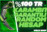 ⭐%100TR Karambit garantili Random hesap⭐