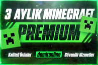 ⭐ MİNECRAFT 3 AYLIK PREMİUM HESAP ⭐