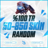 ⭐%100TR LOL 50-850 SKİN GARANTİLİ RANDOM⭐
