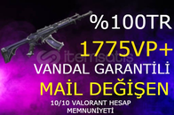 ⭐%100TR MAİL DEĞİŞEN 1775VP+ VANDAL GARANTİLİ