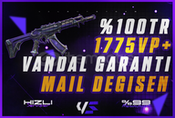 ⭐%100TR MAİL DEĞİŞEN 1775VP+ VANDAL GARANTİLİ