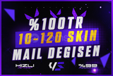 ⭐%100TR⭐MAİL DEĞİŞEN 10-120 SKİN GARANTİ HESAP
