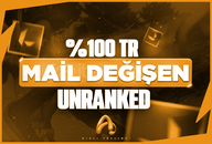 %100TR - MAİL DEĞİŞEN - UNRANKED HESAP