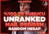 %100TR MAİL TESLİMLİ UNRANKED HANDMADE HESAP 