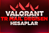 ⭐%100TR MAİL DEĞİŞİM VALORANT HESAPLAR⭐