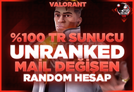 ⭐%100TR - MAİLLİ UNRANKED +20 LEVEL⭐