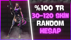 ✨%100TR ÖZEL STOK ✨%100 TR 30-120 SKİN RANDOM