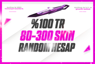 ⭐[BIÇAKLI] %100TR 80-300 SKIN RANDOM HESAP⭐