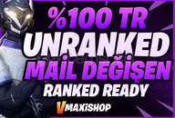 ⭐[%100TR] RANKED READY MAİL DEĞİŞEN + 20 LEVEL⭐