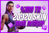 %100TR SUNUCU/ 20-120 SKİN/MAİLDEĞİŞEN/ÖZELSTOK