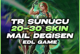 %100TR SUNUCU/ 20-30 SKİN/MAİLDEĞİŞEN/ÖZELSTOK