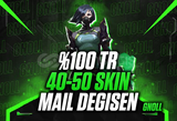 %100TR SUNUCU/ 40-50 SKİN/MAİLDEĞİŞEN/ÖZELSTOK