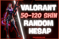%100TR(⭐Ultra özel⭐)50-120 SKİN RANDOM HESAP