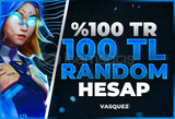 ⭐ %100TR Valorant 100 TL Random Hesap⭐
