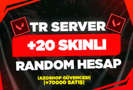 ⭐[%100TR] VALORANT 20-120 SKIN RANDOM HESAP⭐