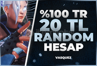 ⭐ %100TR Valorant 20 TL Random Hesap⭐