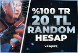 ⭐ %100TR Valorant 20 TL Random Hesap⭐