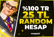 ⭐ %100TR Valorant 25 TL Random Hesap⭐