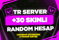 ⭐[%100TR] VALORANT 30-120 SKIN RANDOM HESAP⭐