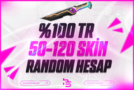 ⭐[%100TR] VALORANT 50-120 SKİN RANDOM HESAP⭐