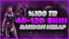[✨ %100TR] VALORANT RANDOM HESAP 40-120