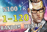 ✨[%100 TR]⭐️1/120 SKİN GARANTİLİ⭐️RANDOM HESAP❗