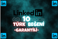 ⭐️[%100TÜRK] LİNKEDİN 10 TÜRK BEĞENİ⭐