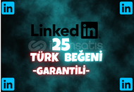 ⭐️[%100TÜRK] LİNKEDİN 25 TÜRK BEĞENİ⭐