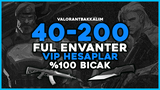 ⭐%100VIP⭐40-200 Skin Random Hesap