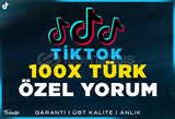 100X Özel Türk Yorum TikTok | Garanti | #1