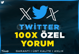 100X Özel Yorum Twitter | Garanti | #1