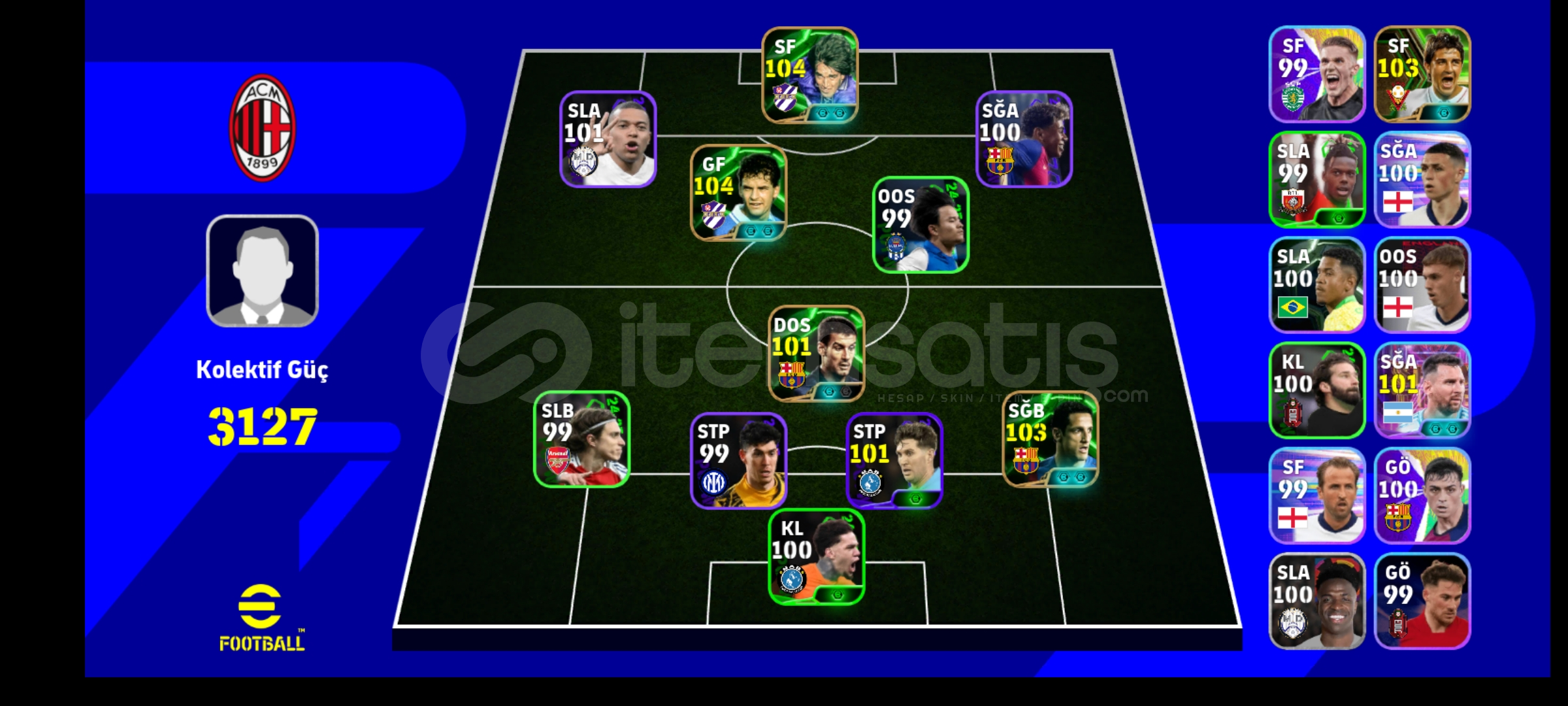 105 baggio ve oynamalık uyguna hesap 105 baggio ve oynamalık uyguna hesap