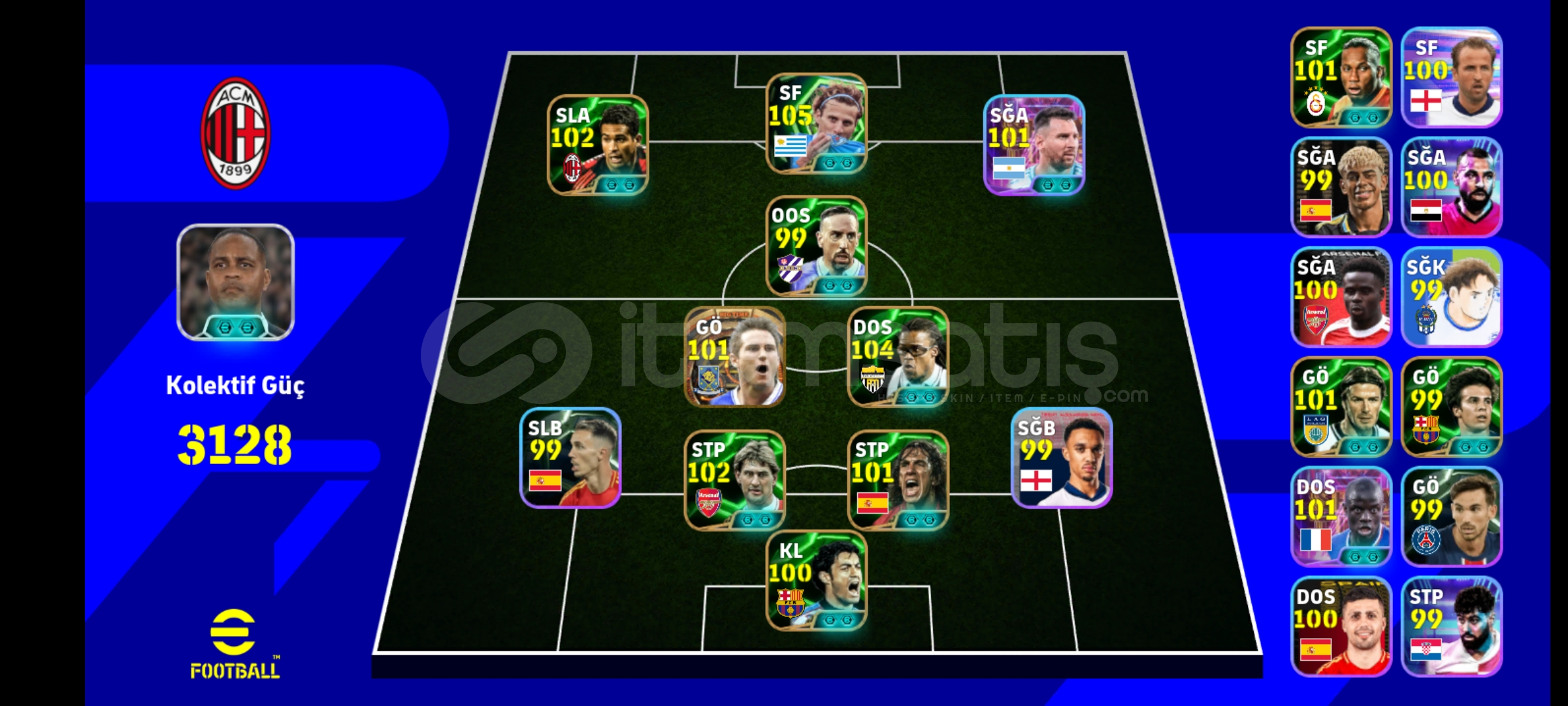 105 DİEGO FORLAN 104 EDGAR DAVİDSLİ HESAP 105 DİEGO FORLAN 104 EDGAR DAVİDSLİ HESAP