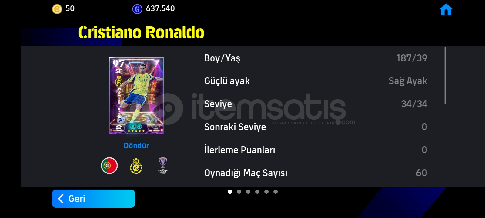 105 Ronaldo'lu Mükemmel Hesap 105 Ronaldo'lu Mükemmel Hesap